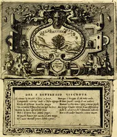 Picture 73 of 77 from Imprese nobili et ingeniose di diversi prencipi, et d'altri personaggi illustri nell'arme et nelle lettere : le quali, col disegno loro estrinseco, dimostrano l'animo, et la buona ò mala fortuna de gli autori loro (1583), leaf 136