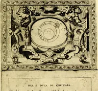 An illustration from Imprese nobili et ingeniose di diversi prencipi, et d'altri personaggi illustri nell'arme et nelle lettere : le quali, col disegno loro estrinseco, dimostrano l'animo, et la buona ò mala fortuna de gli autori loro (1583)