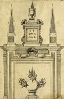 Picture 77 of 77 from Imprese nobili et ingeniose di diversi prencipi, et d'altri personaggi illustri nell'arme et nelle lettere : le quali, col disegno loro estrinseco, dimostrano l'animo, et la buona ò mala fortuna de gli autori loro (1583), leaf 144