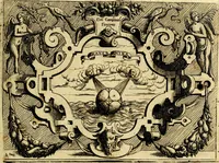 An illustration from Imprese nobili et ingeniose di diversi prencipi, et d'altri personaggi illustri nell'arme et nelle lettere : le quali, col disegno loro estrinseco, dimostrano l'animo, et la buona ò mala fortuna de gli autori loro (1583)
