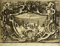 An illustration from Imprese nobili et ingeniose di diversi prencipi, et d'altri personaggi illustri nell'arme et nelle lettere : le quali, col disegno loro estrinseco, dimostrano l'animo, et la buona ò mala fortuna de gli autori loro (1583)