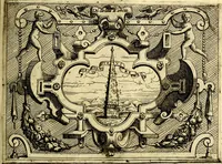 An illustration from Imprese nobili et ingeniose di diversi prencipi, et d'altri personaggi illustri nell'arme et nelle lettere : le quali, col disegno loro estrinseco, dimostrano l'animo, et la buona ò mala fortuna de gli autori loro (1583)