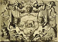 An illustration from Imprese nobili et ingeniose di diversi prencipi, et d'altri personaggi illustri nell'arme et nelle lettere : le quali, col disegno loro estrinseco, dimostrano l'animo, et la buona ò mala fortuna de gli autori loro (1583)