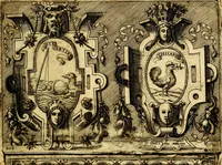An illustration from Imprese nobili, et ingeniose di diversi prencipi et d'altri personnagi illustri : nell'arme et nelle lettere : le quali, col disegno loro estrinseco, dimostrano l'animo, et la buona o mala fortuna de gli autori loro (1578)