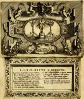 An illustration from Imprese nobili, et ingeniose di diversi prencipi et d'altri personnagi illustri : nell'arme et nelle lettere : le quali, col disegno loro estrinseco, dimostrano l'animo, et la buona o mala fortuna de gli autori loro (1578)