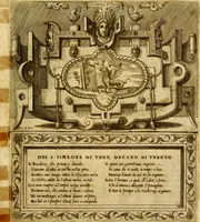 An illustration from Imprese nobili, et ingeniose di diversi prencipi et d'altri personnagi illustri : nell'arme et nelle lettere : le quali, col disegno loro estrinseco, dimostrano l'animo, et la buona o mala fortuna de gli autori loro (1578)