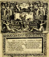 An illustration from Imprese nobili, et ingeniose di diversi prencipi et d'altri personnagi illustri : nell'arme et nelle lettere : le quali, col disegno loro estrinseco, dimostrano l'animo, et la buona o mala fortuna de gli autori loro (1578)