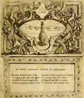 An illustration from Imprese nobili, et ingeniose di diversi prencipi et d'altri personnagi illustri : nell'arme et nelle lettere : le quali, col disegno loro estrinseco, dimostrano l'animo, et la buona o mala fortuna de gli autori loro (1578)