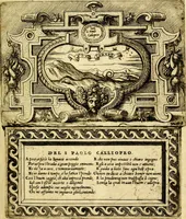 An illustration from Imprese nobili, et ingeniose di diversi prencipi et d'altri personnagi illustri : nell'arme et nelle lettere : le quali, col disegno loro estrinseco, dimostrano l'animo, et la buona o mala fortuna de gli autori loro (1578)
