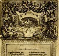 An illustration from Imprese nobili, et ingeniose di diversi prencipi et d'altri personnagi illustri : nell'arme et nelle lettere : le quali, col disegno loro estrinseco, dimostrano l'animo, et la buona o mala fortuna de gli autori loro (1578)