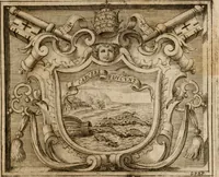 An illustration from Imprese sacre con triplicati discorsi, illustrate & arricchite. Con le aggiuntione [sic] ultimamente fattevi dall'istesso autore et in questa terza impressione, con sei copiosissime tavole molto più che prima adornate (1629)