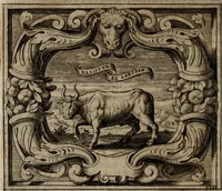 An illustration from Imprese sacre con triplicati discorsi, illustrate & arricchite. Con le aggiuntione [sic] ultimamente fattevi dall'istesso autore et in questa terza impressione, con sei copiosissime tavole molto più che prima adornate (1629)