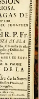 An illustration from Impression mysteriosa. De las llagas de N. redemptor en el cuerpo del seraphin humano. (1686)