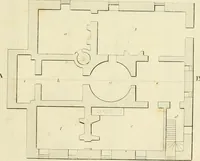 An illustration from An improved and enlarged edition of Biddle's young carpenter's assistant : being a complete system of architecture for carpenters, joiners, and workmen in general, adapted to the style of building in the United States ; revised and corrected, with several additional articles, and forty-eight new designs, chiefly of full size, working drawings of modern finish, in detail ; particularly adapted for country use (1833)
