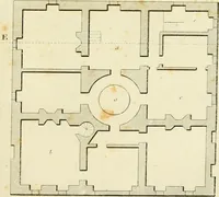 An illustration from An improved and enlarged edition of Biddle's young carpenter's assistant : being a complete system of architecture for carpenters, joiners, and workmen in general, adapted to the style of building in the United States ; revised and corrected, with several additional articles, and forty-eight new designs, chiefly of full size, working drawings of modern finish, in detail ; particularly adapted for country use (1833)