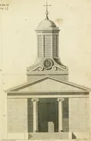 An illustration from An improved and enlarged edition of Biddle's young carpenter's assistant : being a complete system of architecture for carpenters, joiners, and workmen in general, adapted to the style of building in the United States ; revised and corrected, with several additional articles, and forty-eight new designs, chiefly of full size, working drawings of modern finish, in detail ; particularly adapted for country use (1833)