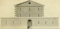 An illustration from An improved and enlarged edition of Biddle's young carpenter's assistant : being a complete system of architecture for carpenters, joiners, and workmen in general, adapted to the style of building in the United States ; revised and corrected, with several additional articles, and forty-eight new designs, chiefly of full size, working drawings of modern finish, in detail ; particularly adapted for country use (1833)
