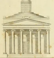 An illustration from An improved and enlarged edition of Biddle's young carpenter's assistant : being a complete system of architecture for carpenters, joiners, and workmen in general, adapted to the style of building in the United States ; revised and corrected, with several additional articles, and forty-eight new designs, chiefly of full size, working drawings of modern finish, in detail ; particularly adapted for country use (1833)