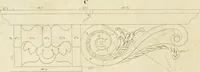 An illustration from An improved and enlarged edition of Biddle's young carpenter's assistant : being a complete system of architecture for carpenters, joiners, and workmen in general, adapted to the style of building in the United States ; revised and corrected, with several additional articles, and forty-eight new designs, chiefly of full size, working drawings of modern finish, in detail ; particularly adapted for country use (1833)