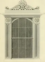 An illustration from An improved and enlarged edition of Biddle's young carpenter's assistant : being a complete system of architecture for carpenters, joiners, and workmen in general, adapted to the style of building in the United States ; revised and corrected, with several additional articles, and forty-eight new designs, chiefly of full size, working drawings of modern finish, in detail ; particularly adapted for country use (1833)