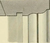 An illustration from An improved and enlarged edition of Biddle's young carpenter's assistant : being a complete system of architecture for carpenters, joiners, and workmen in general, adapted to the style of building in the United States ; revised and corrected, with several additional articles, and forty-eight new designs, chiefly of full size, working drawings of modern finish, in detail ; particularly adapted for country use (1833)