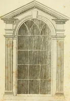 An illustration from An improved and enlarged edition of Biddle's young carpenter's assistant : being a complete system of architecture for carpenters, joiners, and workmen in general, adapted to the style of building in the United States ; revised and corrected, with several additional articles, and forty-eight new designs, chiefly of full size, working drawings of modern finish, in detail ; particularly adapted for country use (1833)