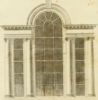 An illustration from An improved and enlarged edition of Biddle's young carpenter's assistant : being a complete system of architecture for carpenters, joiners, and workmen in general, adapted to the style of building in the United States ; revised and corrected, with several additional articles, and forty-eight new designs, chiefly of full size, working drawings of modern finish, in detail ; particularly adapted for country use (1833)