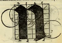 An illustration from Incipit liber primus[-quartus] Elementorum litterarum (1526)