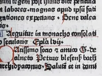 An illustration from Incipiu[n]t epistole magistri Petri Blesensis bathonie[n]sis archidyaconi ..