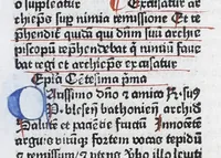An illustration from Incipiu[n]t epistole magistri Petri Blesensis bathonie[n]sis archidyaconi ..