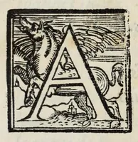 An illustration from Index et catalogvs librorum prohibitorum : mandato Illustriss. ac Reuerẽdiss. D.D. Gasparis a Qviroga, Cardinalis Archiepiscopi Toletani, ac in regnis Hispaniarum generalis inquistitoris, denuò editus : cvm Consilio Svpremi Senatus Sanctae Generalis Inquistionis (1583)