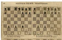 An illustration from Chess: Rendered Familiar by Tabular Demonstrations of the Various Positions and Movements (1819)
