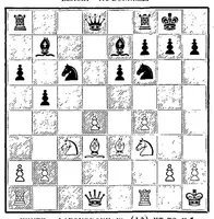 An illustration from Chess Novelties and their latest Developments with comparisons of the Progress of Chess Openings of the Past Century and the Present not dealt with Existing Works (1895)