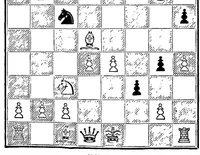 An illustration from Chess Novelties and their latest Developments with comparisons of the Progress of Chess Openings of the Past Century and the Present not dealt with Existing Works (1895)