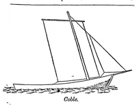 An illustration from Boat Sailing and Racing; containing Practical Instructions for Bending and Setting Sails, Trimming, Steering and Handling Boats under all Circumtances of Wind and Weather; descriptions of some interesting and instructive foreign Rigs also some useful hints on Racing, with a View to Winning (1885)