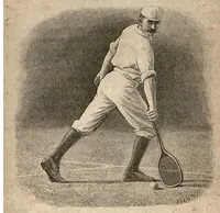 An illustration from Tennis; Lawn Tennis; Rackets; Fives (the Badminton Library of Sports and Pastimes) (1890)