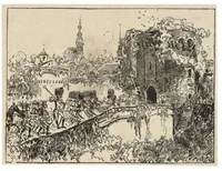 An illustration from Le Voyage de M. Dumollet, Text et Dessins (1883)