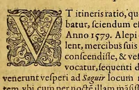 An illustration from Indiae Orientalis pars septima; Nauigationes duas, primam, trium annorum, à Georgio Spilbergio, trium nauium praefecto, Ann. 1601. ex Selandia in Indiam Orientalem susceptam: : alteram, novem annorum, à Casparo Balby, gemmario Veneto, anno 1579. ex Alepo Babyloniam versus, & inde porro ad regnum Pegu vsque continuatam, continens. Omnium, quae illi quidem ad annum 1604. huic vero ad annum 1588. vsque acciderunt, commemoratione; regnum item, locorum, populorum, tituumqie variorum descriptione addita. (1606)