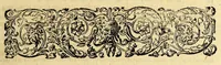An illustration from Indiae Orientalis pars vndecima, : quâ continetur I. Duarum navigationum, quas jussu Emanuelis Portugalliae regis in Indiam Orientalem Ann. 1501. Dn. Americus Vesputius instituit, historia. II. Vera atque hactenus inaudita Angli cujusdam relatio, qui nave quadam, cui Ascenionis nomen, in extremam Indiae Orientalis oram Cambajam vectus, ac naufragium ibidem passus, postea quàm plurimas nobis incognitas regiones, amplissimasq[ue] urbes peragravit, ińque iis multa lectu auditúque jucunda observavit. III. Descriptio regionis Spitzbergae additâ simul relatione in juriarum, quas Ann. 1613. alii piscatores ab Anglis perpessi sunt: & protestatione contra Anglos, qui sibi folis omne jus in istam regionem vendicarunt. Nunc primum Latio donata, atq[ue] elegantissimè in aes incisis imaginibus illustratae. (1619)