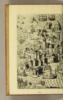 An illustration from Indiae Orientalis pars octaua: Navigationes quinque, : primam, à Iacobo Neccio, ab anno 1600. vsque ad annum 1603. Secundam, à Iohanne Hermanno de Bree, ab anno 1602. vsq[ue], ad annum 1604. Tertiam, à Cornelio Nicolai, annis quatuor. Quartam, à Cornelio de Vena, duobus annis. Quintam, sub Stephano de Hagen tribus annis, in Indiam Orientalem susceptas & peractas continens. Locorum, regnum, populorum, rituuḿque variorum descriptione, victoriarum item à Lusitanis reportatarum, & Araboinae, Tidoriśque expugnationis commemoratione addita. (1607)