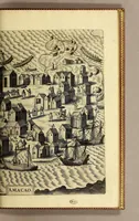 An illustration from Indiae Orientalis pars octaua: Navigationes quinque, : primam, à Iacobo Neccio, ab anno 1600. vsque ad annum 1603. Secundam, à Iohanne Hermanno de Bree, ab anno 1602. vsq[ue], ad annum 1604. Tertiam, à Cornelio Nicolai, annis quatuor. Quartam, à Cornelio de Vena, duobus annis. Quintam, sub Stephano de Hagen tribus annis, in Indiam Orientalem susceptas & peractas continens. Locorum, regnum, populorum, rituuḿque variorum descriptione, victoriarum item à Lusitanis reportatarum, & Araboinae, Tidoriśque expugnationis commemoratione addita. (1607)