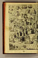 An illustration from Indiae Orientalis pars octaua: Navigationes quinque, : primam, à Iacobo Neccio, ab anno 1600. vsque ad annum 1603. Secundam, à Iohanne Hermanno de Bree, ab anno 1602. vsq[ue], ad annum 1604. Tertiam, à Cornelio Nicolai, annis quatuor. Quartam, à Cornelio de Vena, duobus annis. Quintam, sub Stephano de Hagen tribus annis, in Indiam Orientalem susceptas & peractas continens. Locorum, regnum, populorum, rituuḿque variorum descriptione, victoriarum item à Lusitanis reportatarum, & Araboinae, Tidoriśque expugnationis commemoratione addita. (1607)
