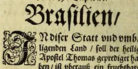An illustration from Indianischer religionstandt der gantzen Newen Welt, eider Indien gegen auff und Nidergang der Sonnen: : |b schleinigister Form auss gründtlichen Historien, sonderbar dess hochwürdigen Vatters Francisci Gonzagen, barfüsserische[n] Ordnescroniken (1588)