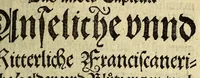 An illustration from Indianischer religionstandt der gantzen Newen Welt, eider Indien gegen auff und Nidergang der Sonnen: : |b schleinigister Form auss gründtlichen Historien, sonderbar dess hochwürdigen Vatters Francisci Gonzagen, barfüsserische[n] Ordnescroniken (1588)