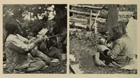 An illustration from The Indians of Tierra del Fuego (1928)