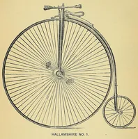 An illustration from The "indispensable" bicyclist's handbook; a complete cyclopaedia on the subject (1881)