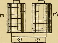 An illustration from Induction coils : how to make, use, and repair them including Ruhmkorff, Tesla, and medical coils, Roentgen radiography, wireless telegraphy, and practical information on primary and secondary battery (1901)
