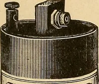 An illustration from Induction coils : how to make, use, and repair them including Ruhmkorff, Tesla, and medical coils, Roentgen radiography, wireless telegraphy, and practical information on primary and secondary battery (1901)