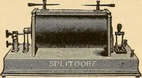 An illustration from Induction coils : how to make, use, and repair them including Ruhmkorff, Tesla, and medical coils, Roentgen radiography, wireless telegraphy, and practical information on primary and secondary battery (1901)