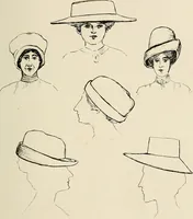 An illustration from Industrial drawing for girls : design principles applied to dress (1912)